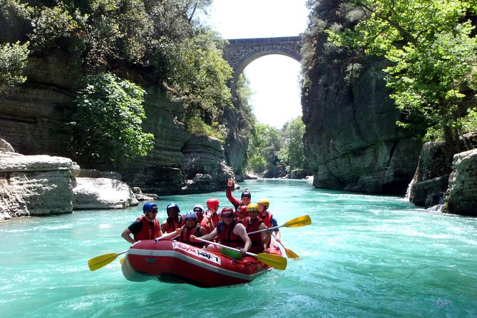 ancient Roman bridge during Antalya rafting