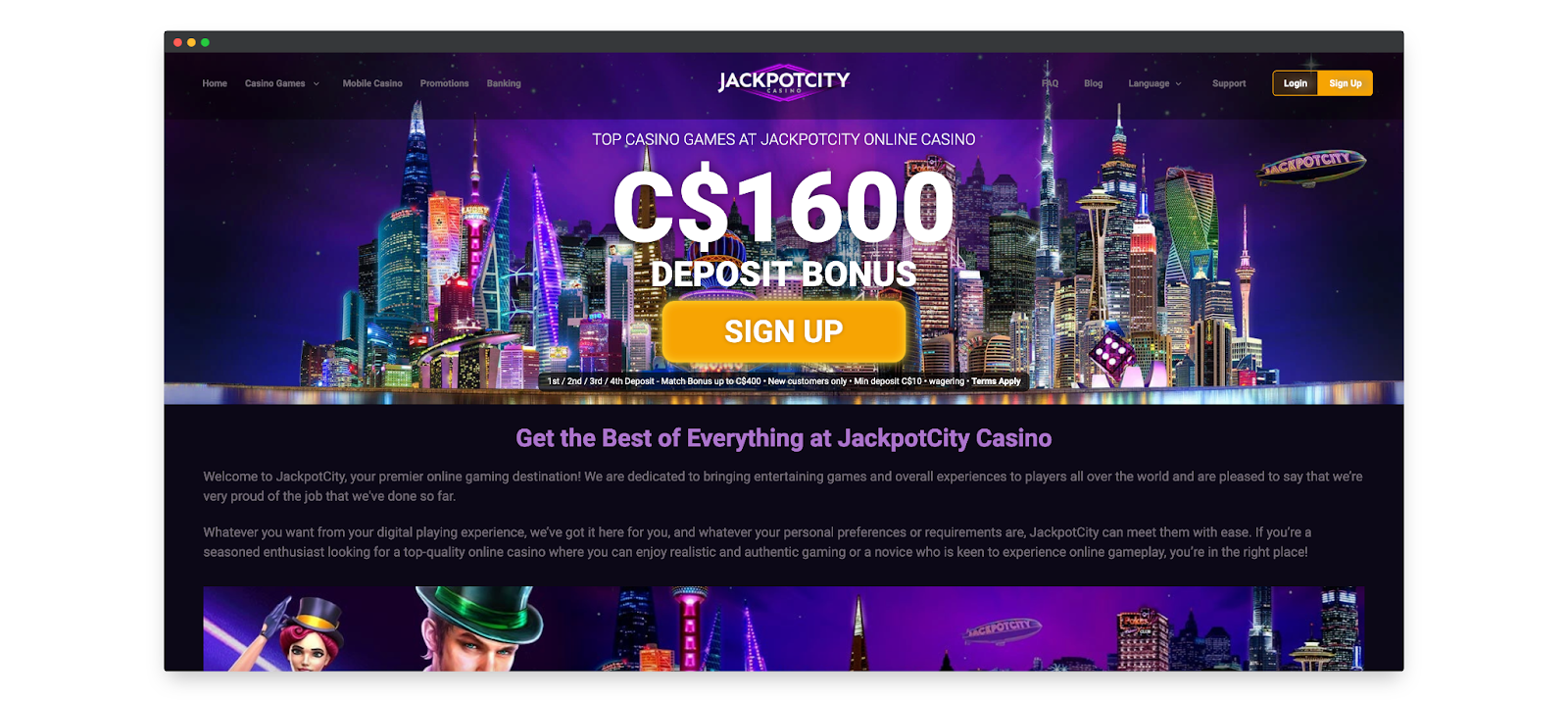 Jackpot City - Best Real Money Casino Canada