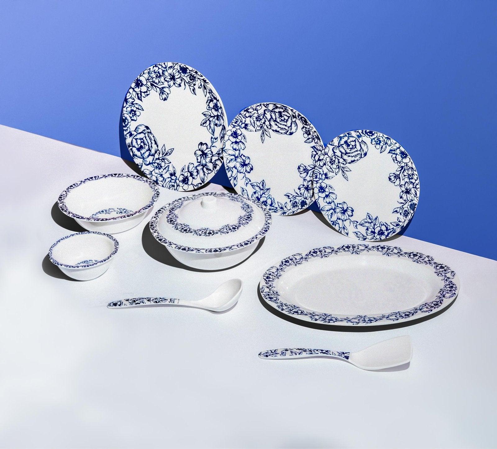 Azure Blossom Dinner Set - Patex Studios