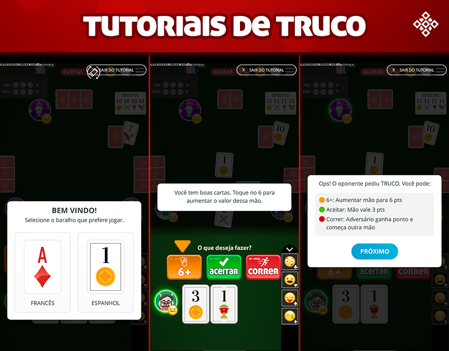 Atualização 135 - tutoriais de truco