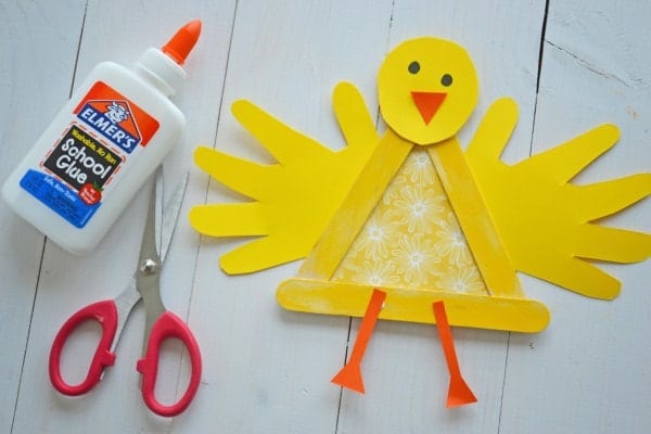 Crafty Popsicle Stick Baby Chick