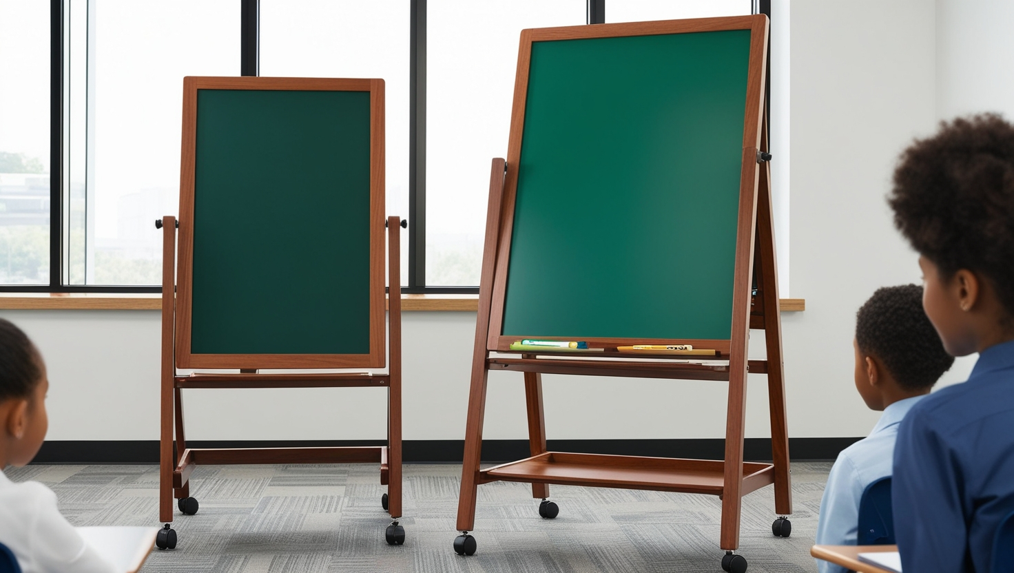 economy rolling reversible chalkboard