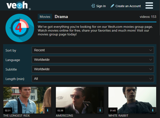 Veoh Movie Streaming