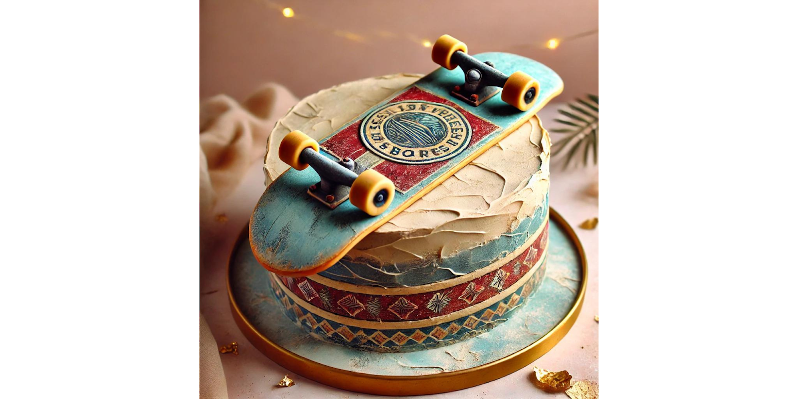 7. Vintage Skateboard Cake