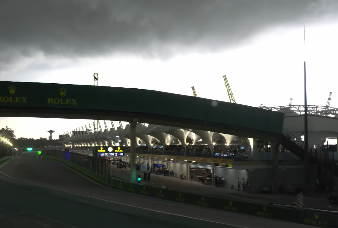 Parte da pista do GP de Interlagos