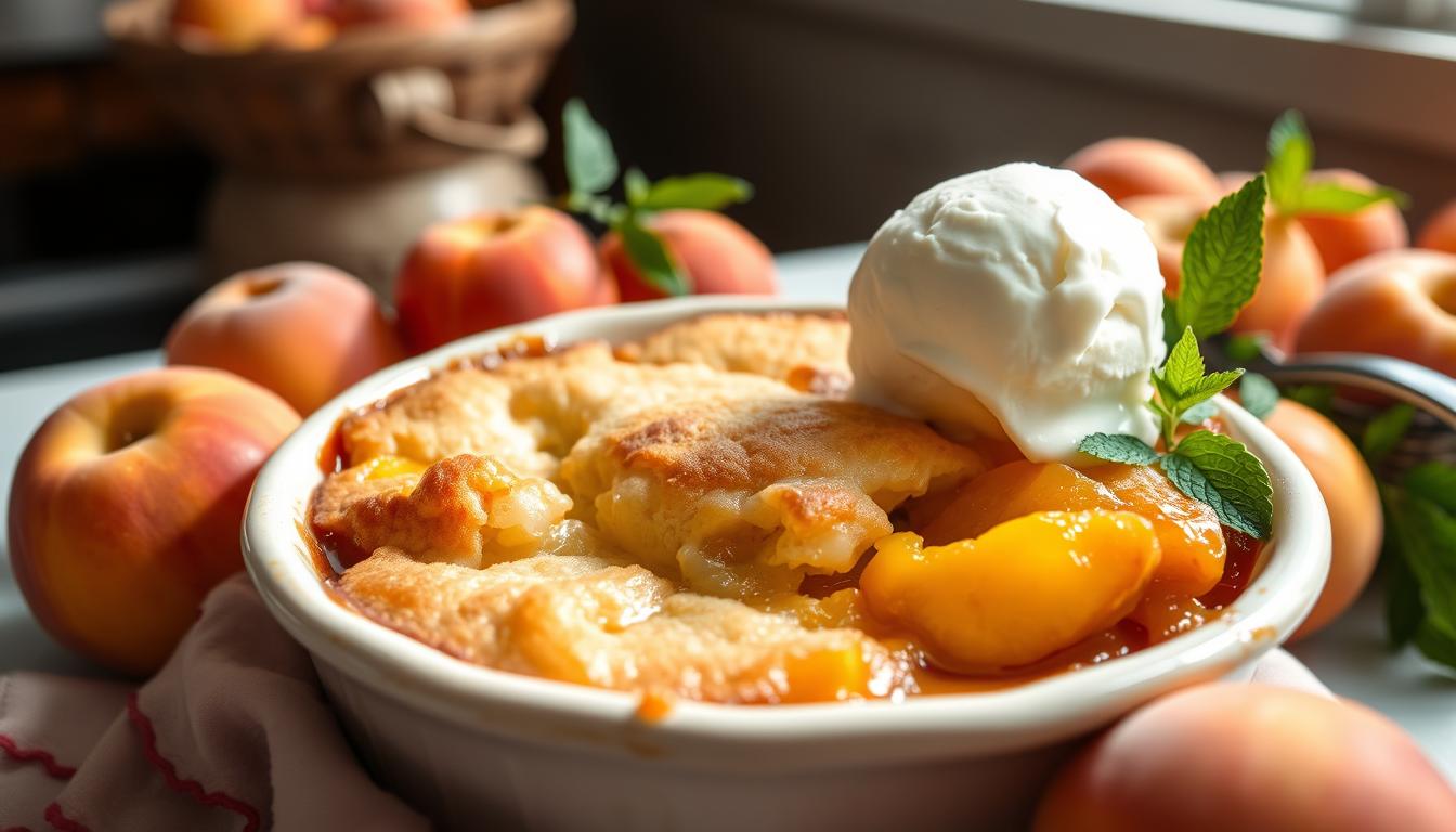 peach cobbler