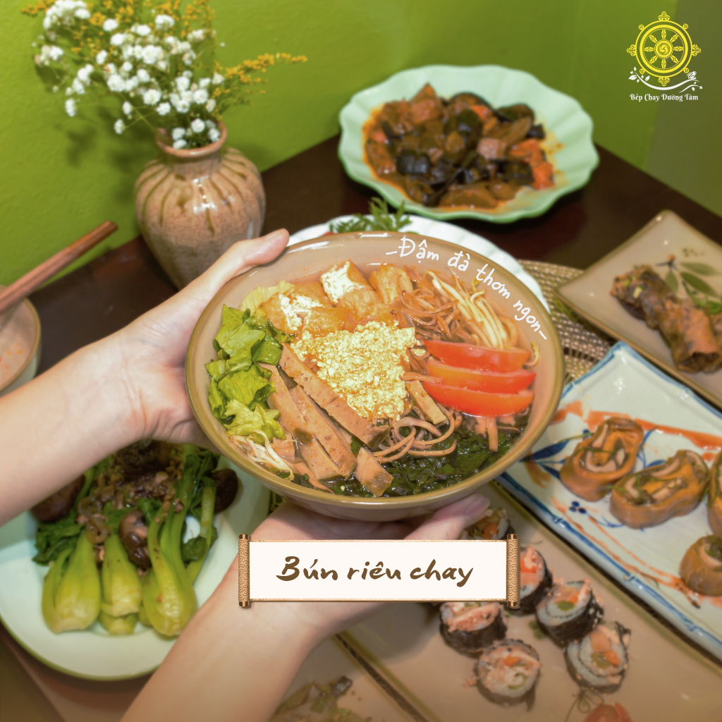 bún riêu chay - bếp chay dưỡng tâm - cashplus