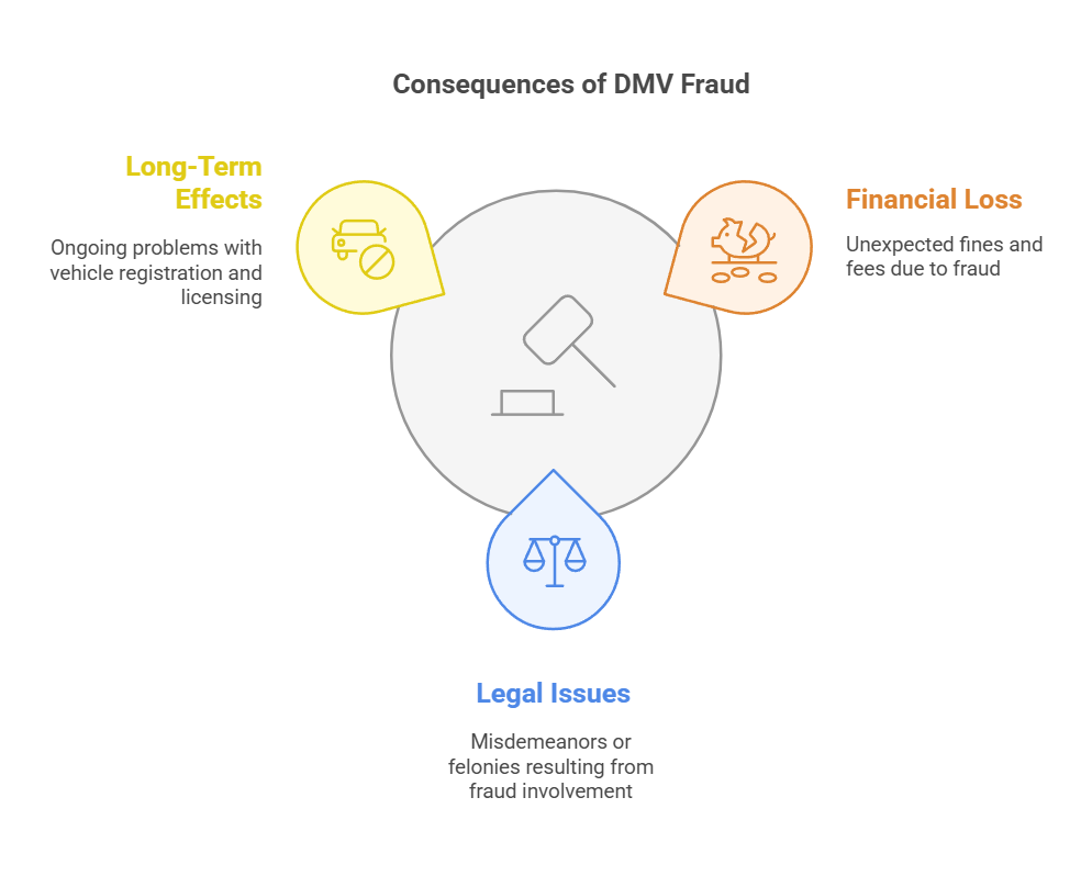 Infographic on consequences of DMV fraud