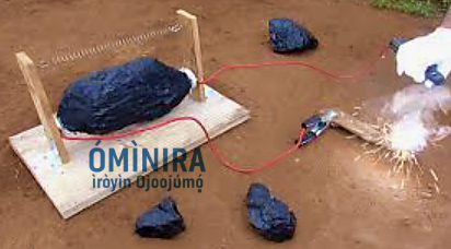 Congo Discovered stones that generate electricity