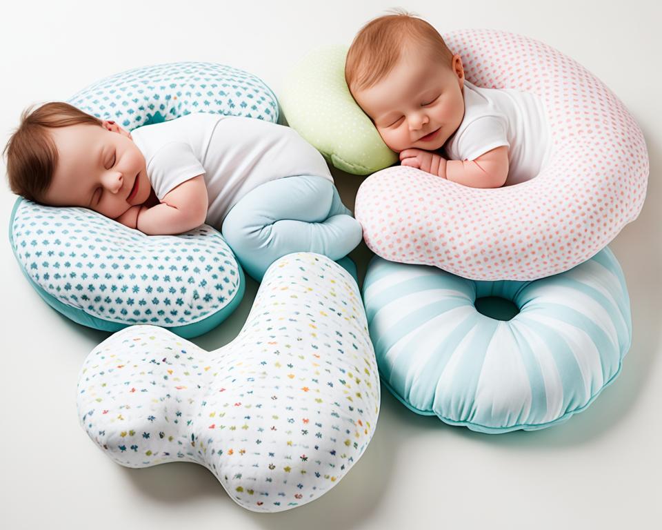 Different types of nursing pillows