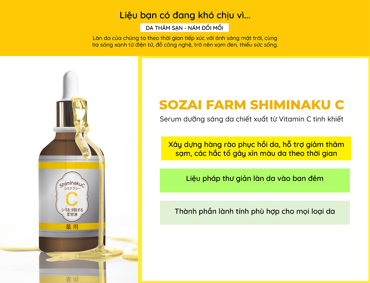 Serum dưỡng da Nhật Bản Shiminaku C