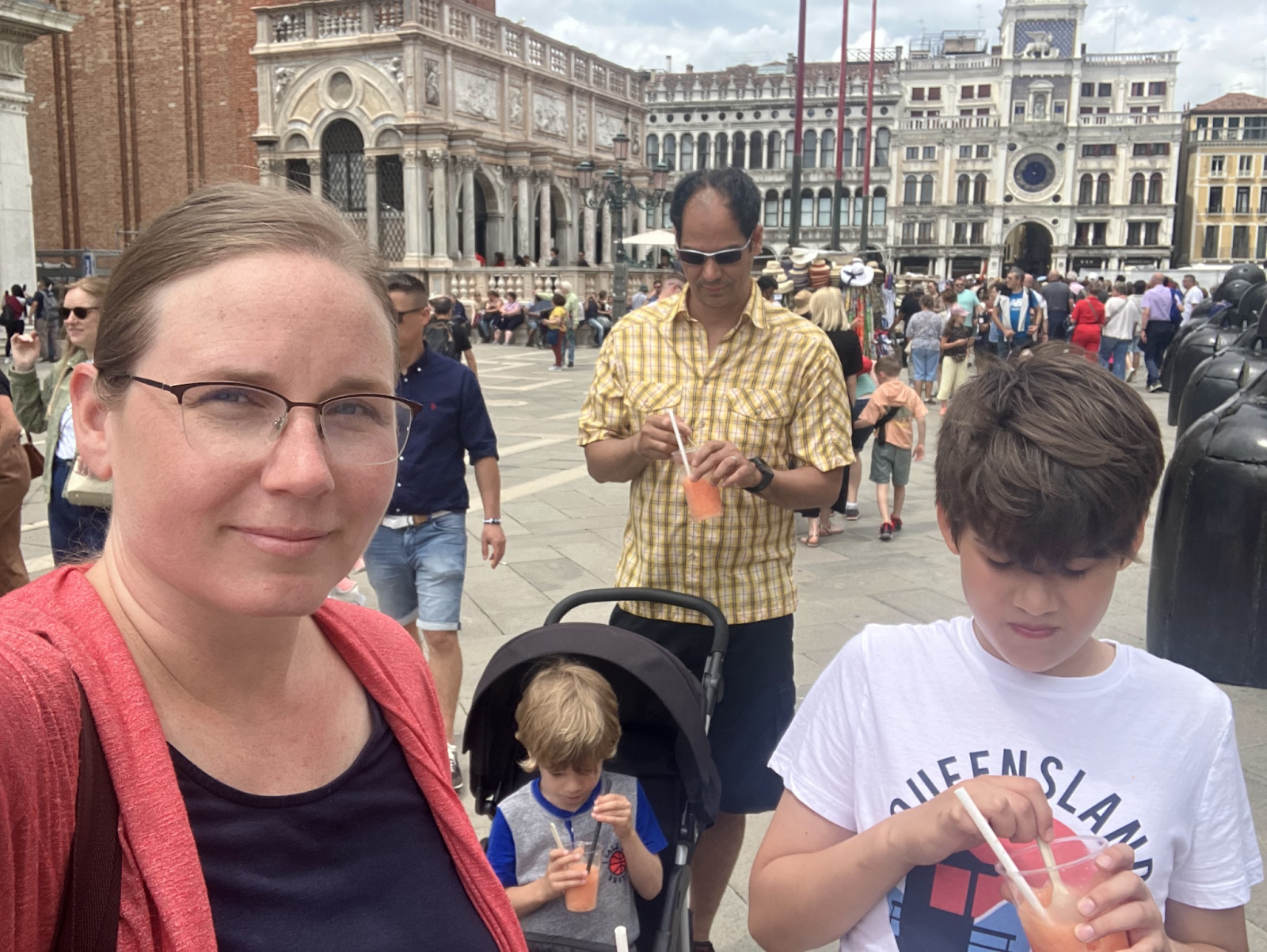 The square in Venice Italy