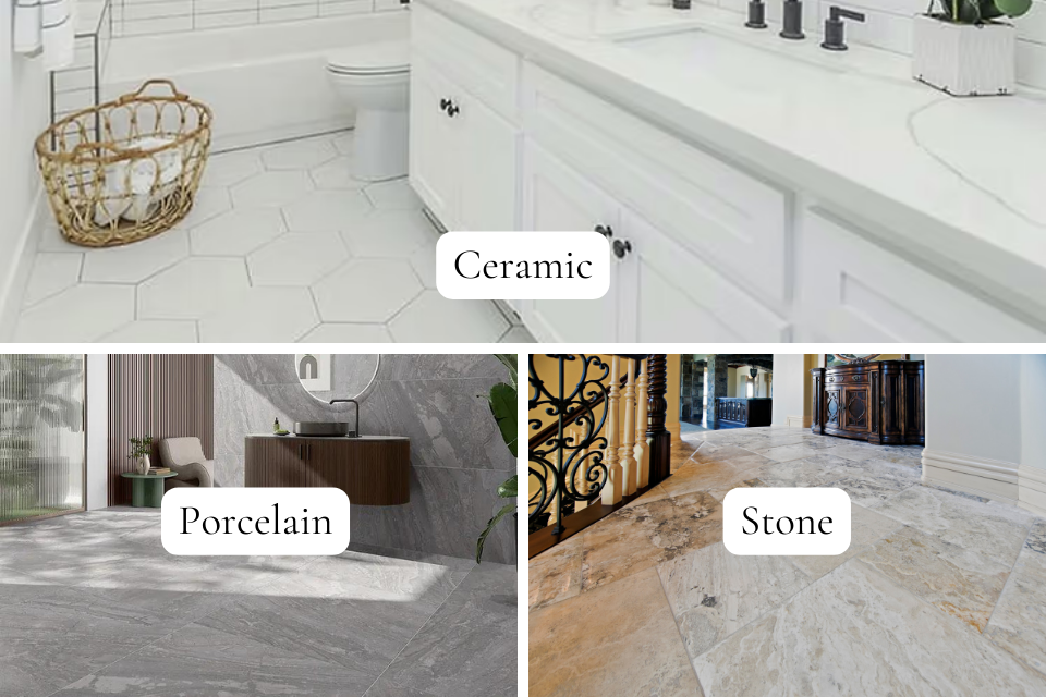 enhancing your homes flooring comparing popular material costs ceramic porcelain stone tile floors custom built michigan