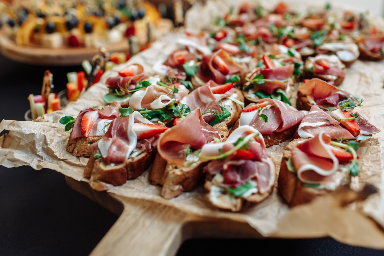 catering table snack