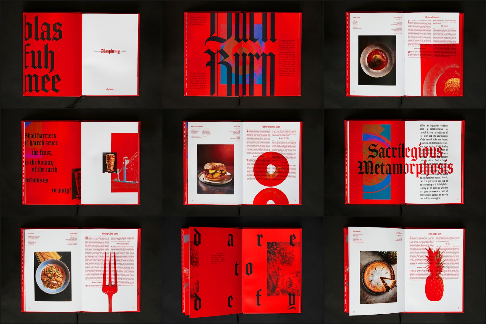 Image from the Blasphemy: A Radical Take on Editorial Design and Culinary Rebellion article on Abduzeedo