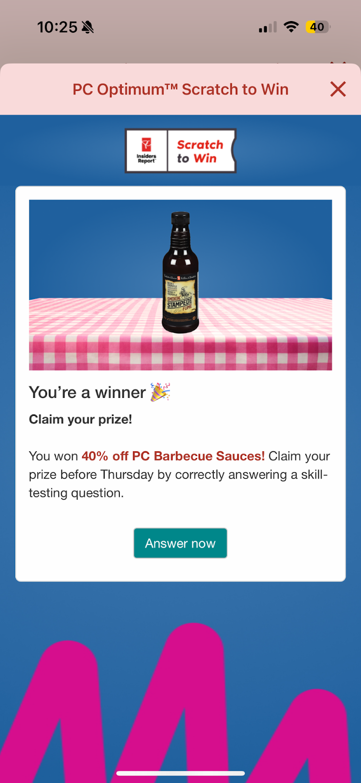 PC's Summer Loyalty Program Campaign