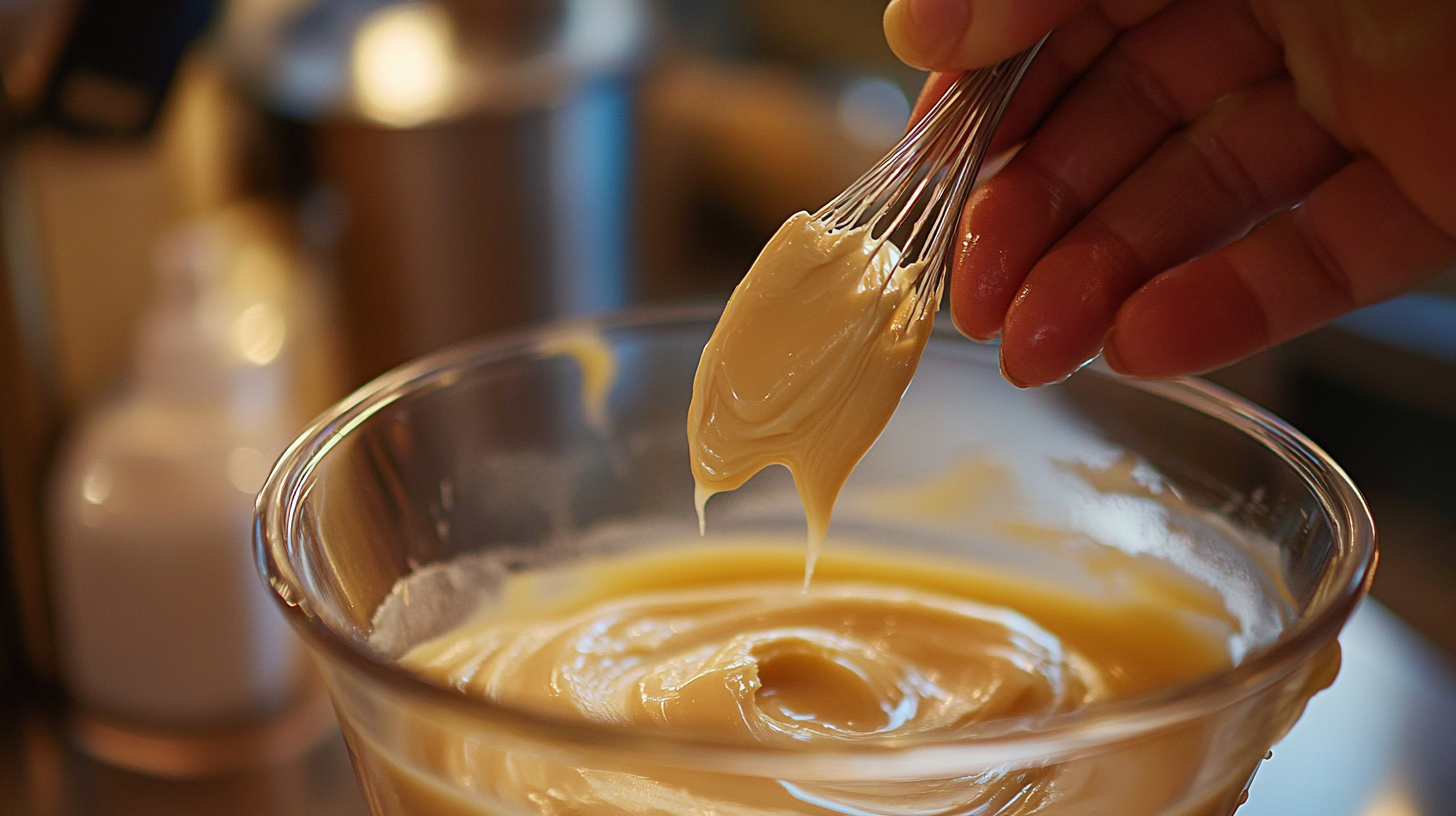 Whipping the shea butter mixture