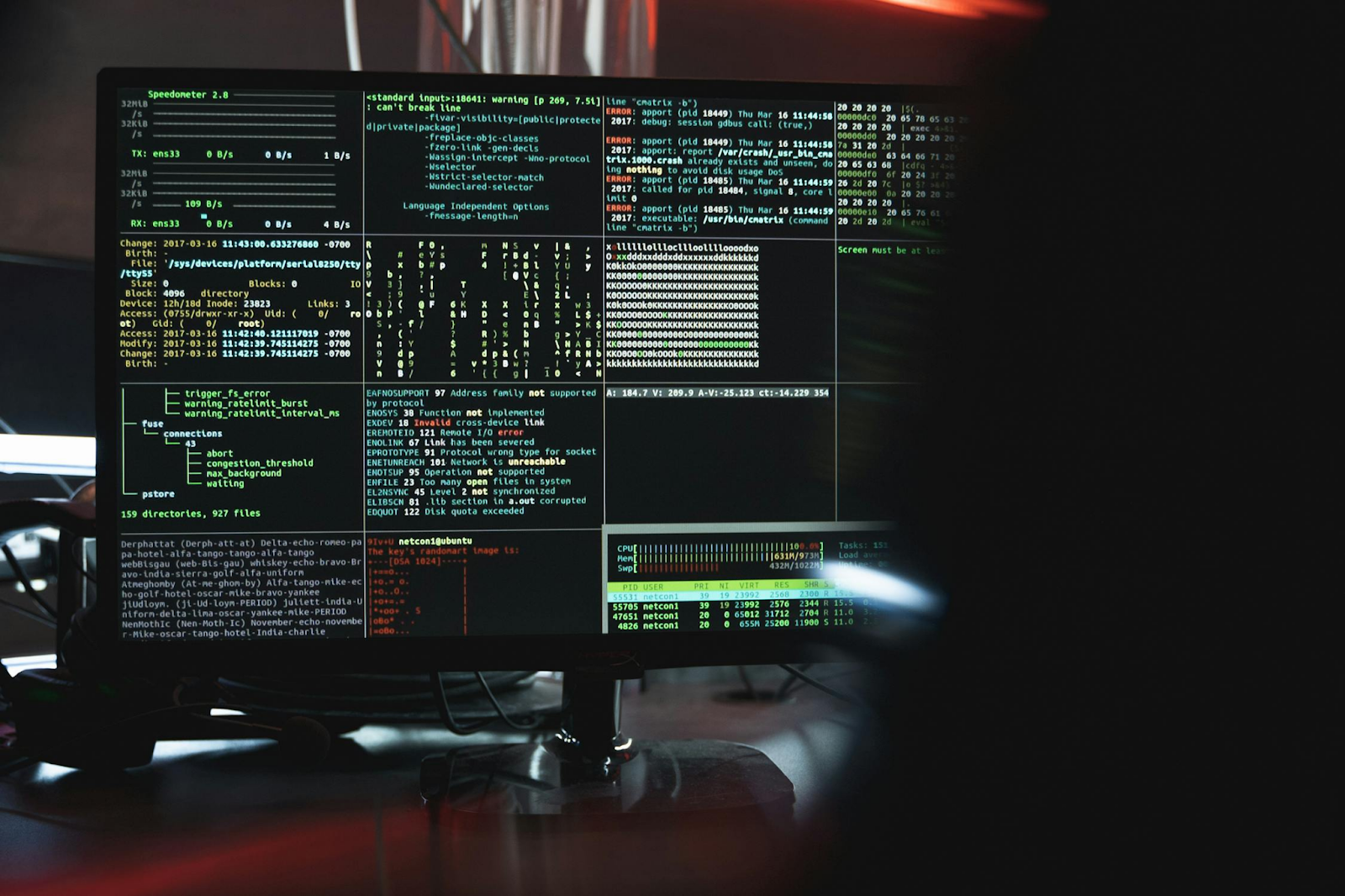 A Monitor Displaying System Hacking Codes Image from Pexels