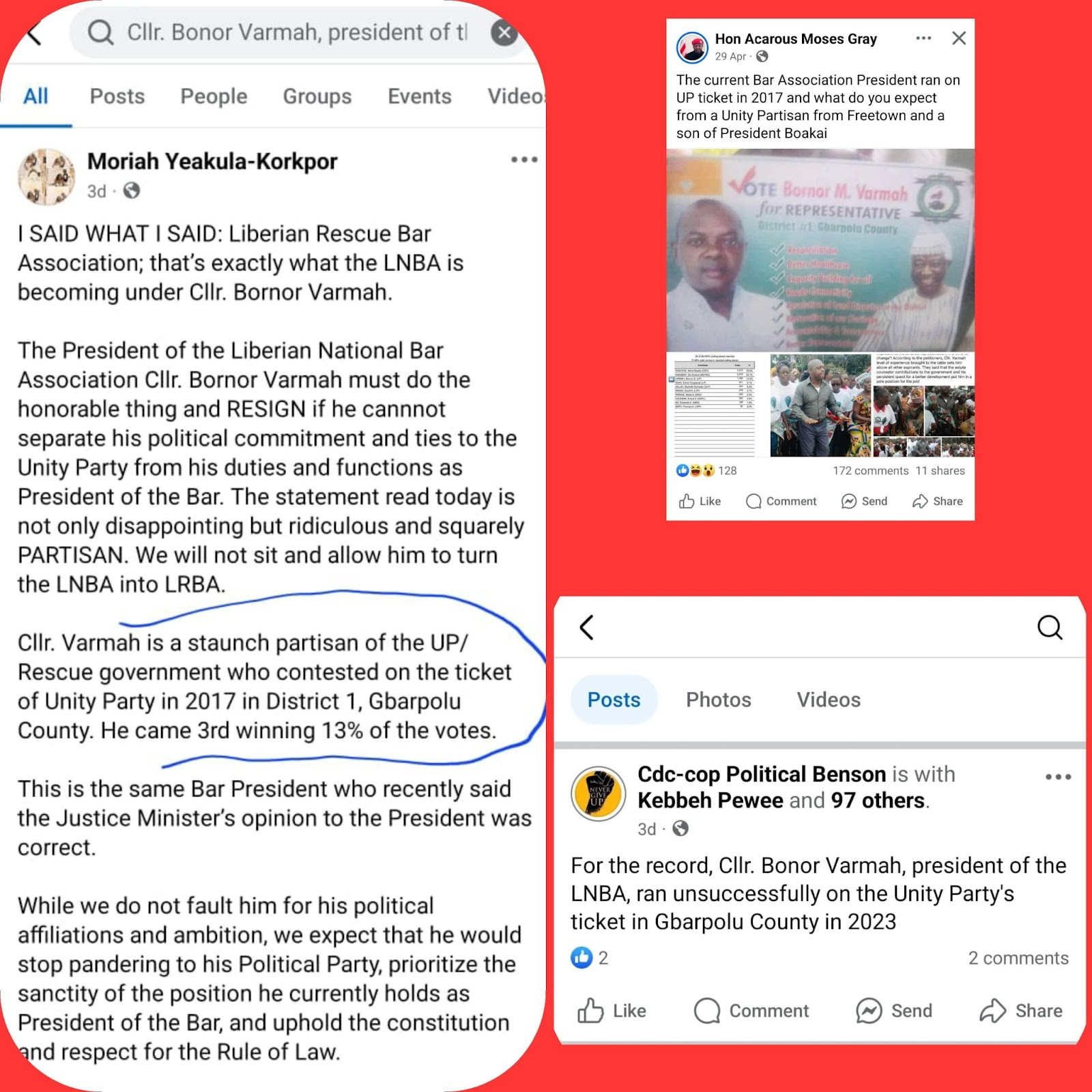 LNBA president only contested in 2017 elections, not  2023 elections.