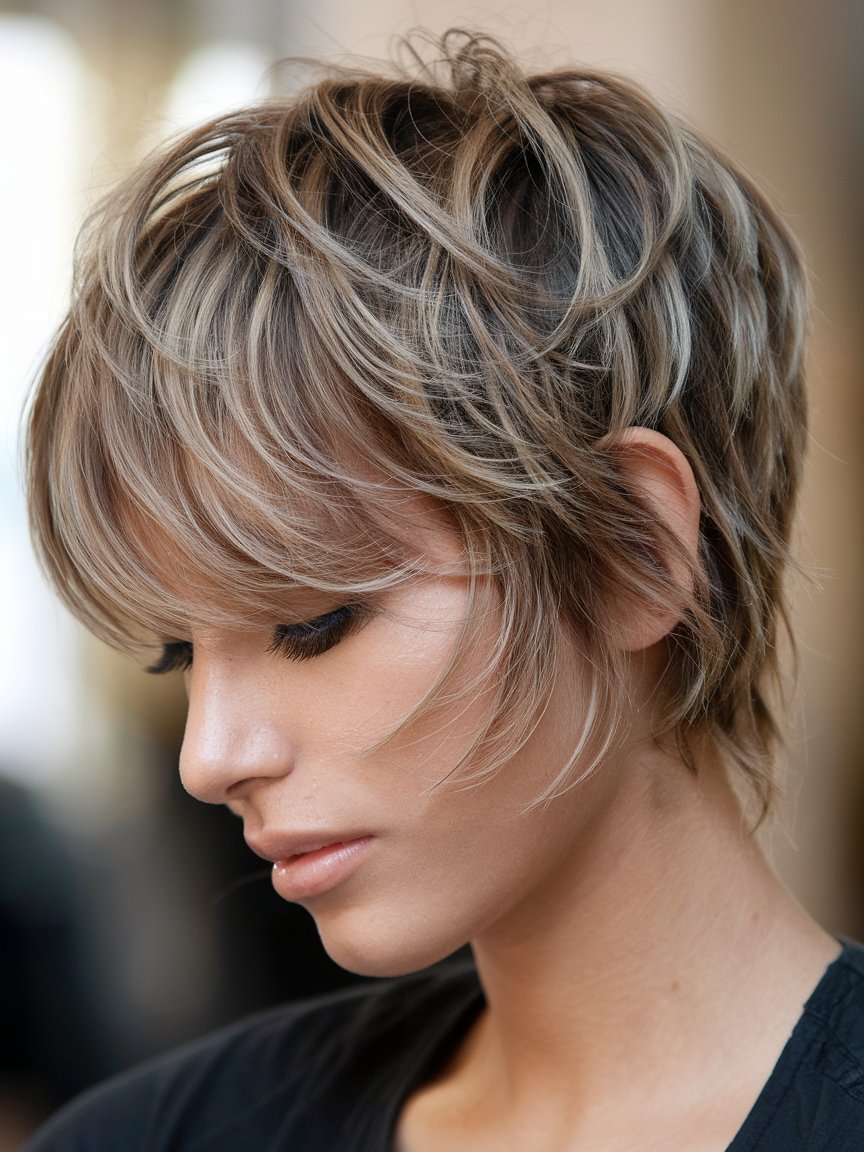 10. Grown-Out Pixie with Layered Texture