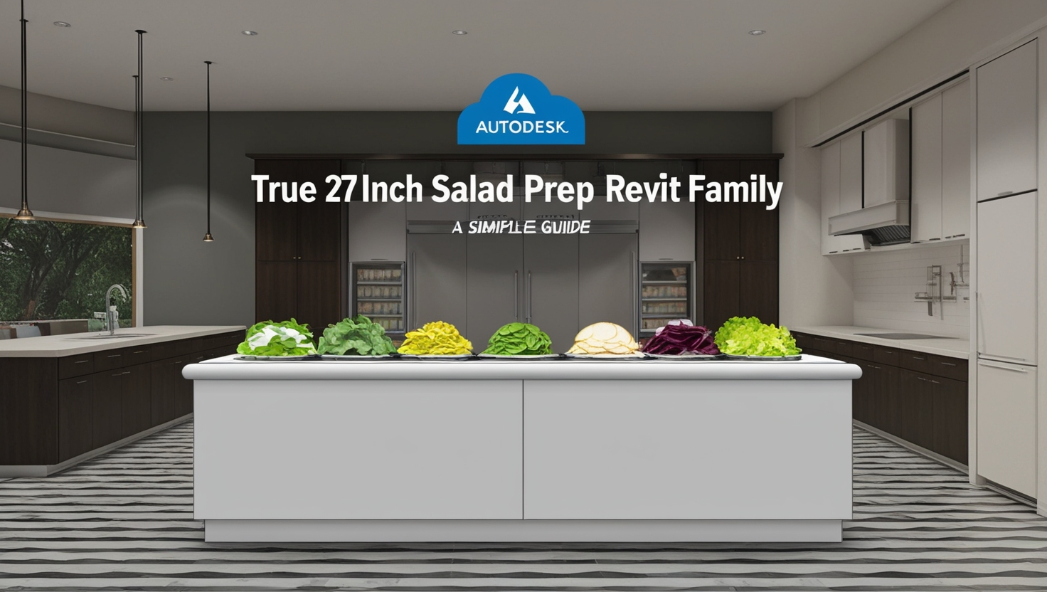 True 27 Inch Salad Prep Table Revit Family