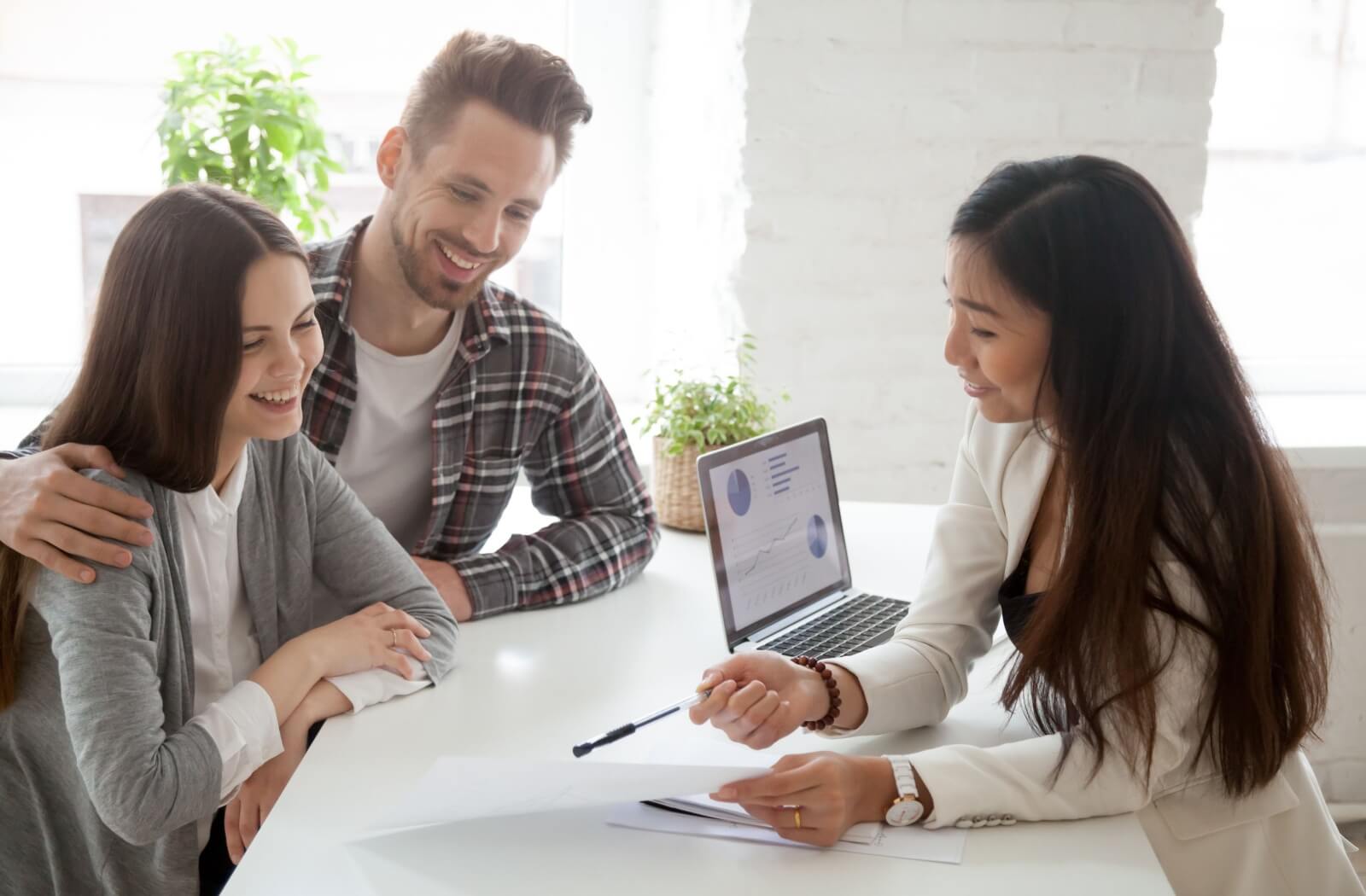 A financial planner reviews a couple's financial health with them following a bankruptcy, and helps them develop a credit-improvement plan.