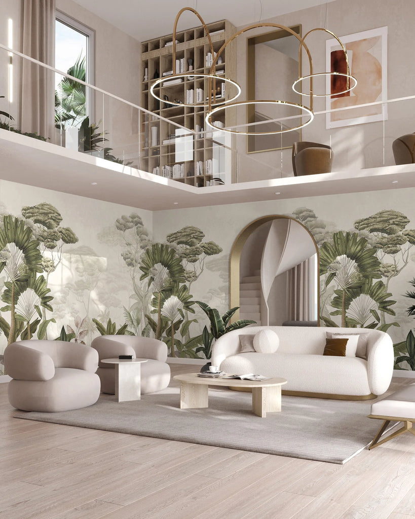 Garden Edens, Wallpaper in living room
