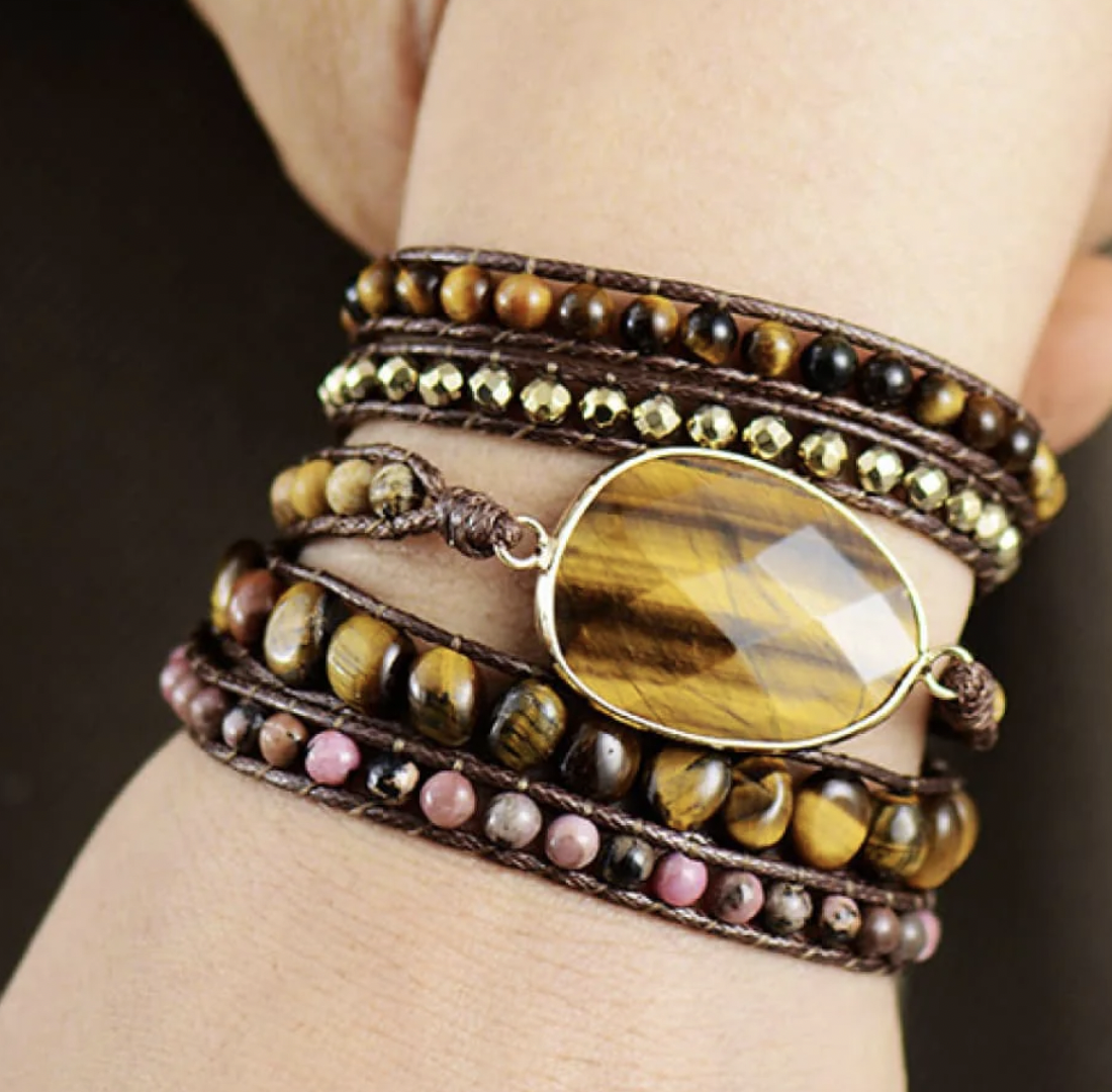 Natural Stone Layered Bracelet $39.20 $56.00 (30% OFF)