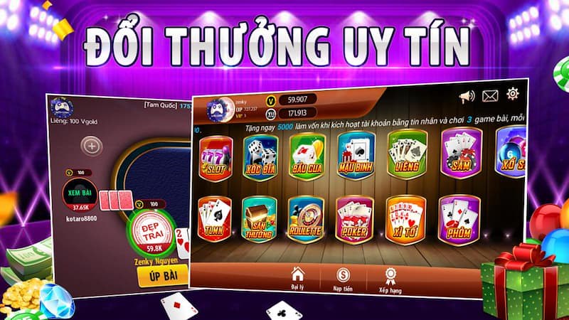 Kiếm tiền game bài trực tuyến cung cấp rất nhiều trò chơi.