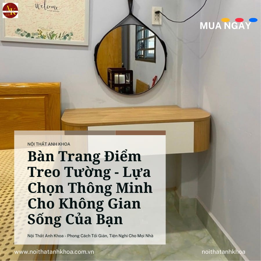 Bàn Trang Điểm Treo Tường - Lựa Chọn Thông Minh Cho Không Gian Sống Của Bạn