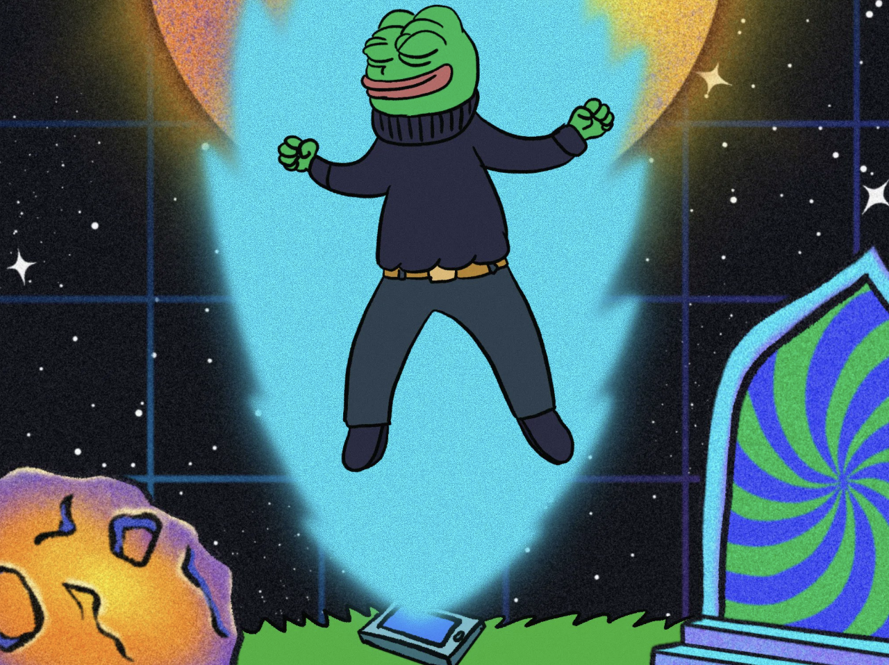 「Solaxyのプレセール終了間近を伝えるイラスト。宇宙空間を背景に、38Mと描かれた隕石に横たわるキャラクターが登場。」