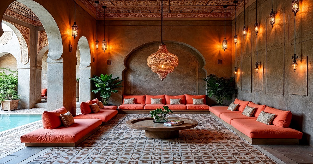 Moroccan Wedding Lounge Area for an Intimate Touch