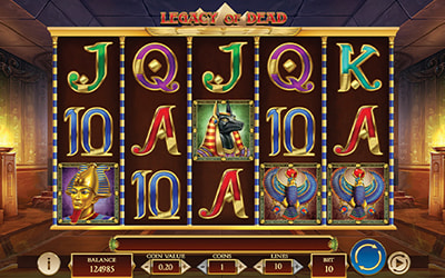 Eine kostenlose Demo-Version des Legacy of Dead Slots.