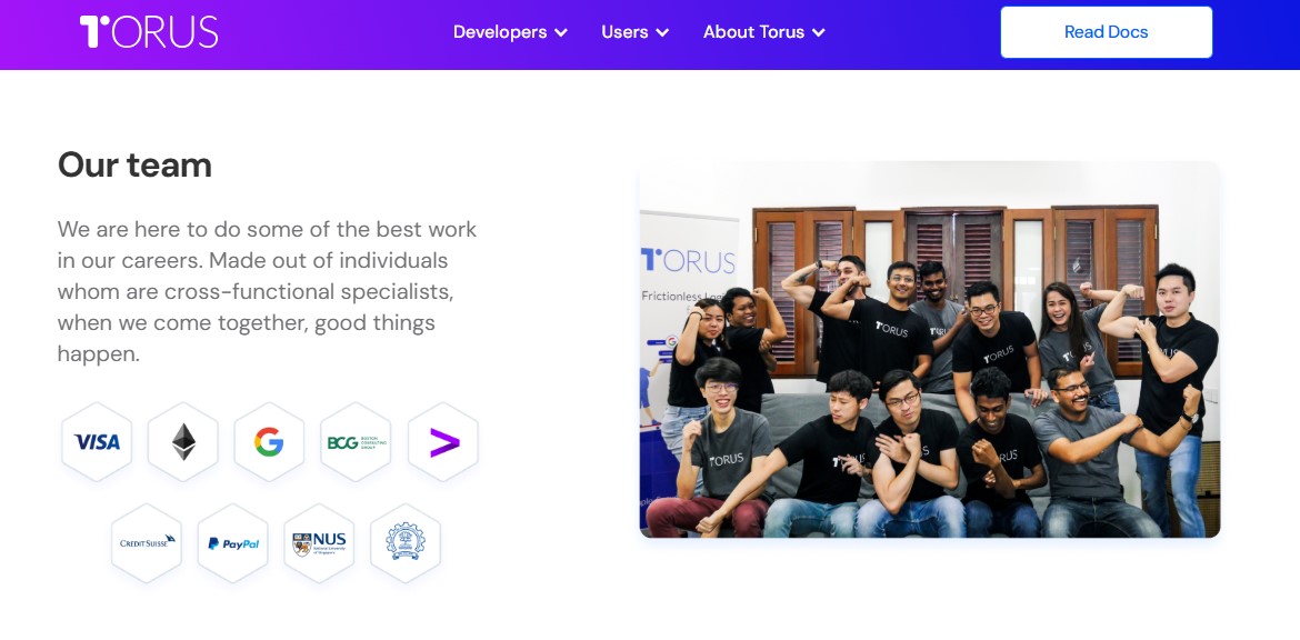 информация о Torus Wallet