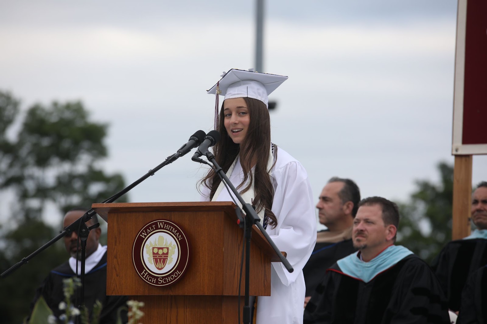 Class of 2025 valedictorian, Sienna Leaver.