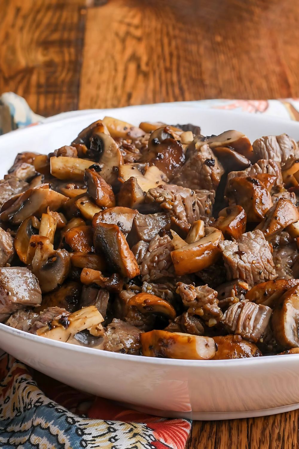 Buttered Steak Bites with Mushrooms