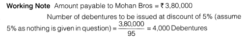 NCERT Solutions for Class 12 Accountancy Part II Chapter 2 Issue and Redemption of Debentures Numerical Questions Q10.3