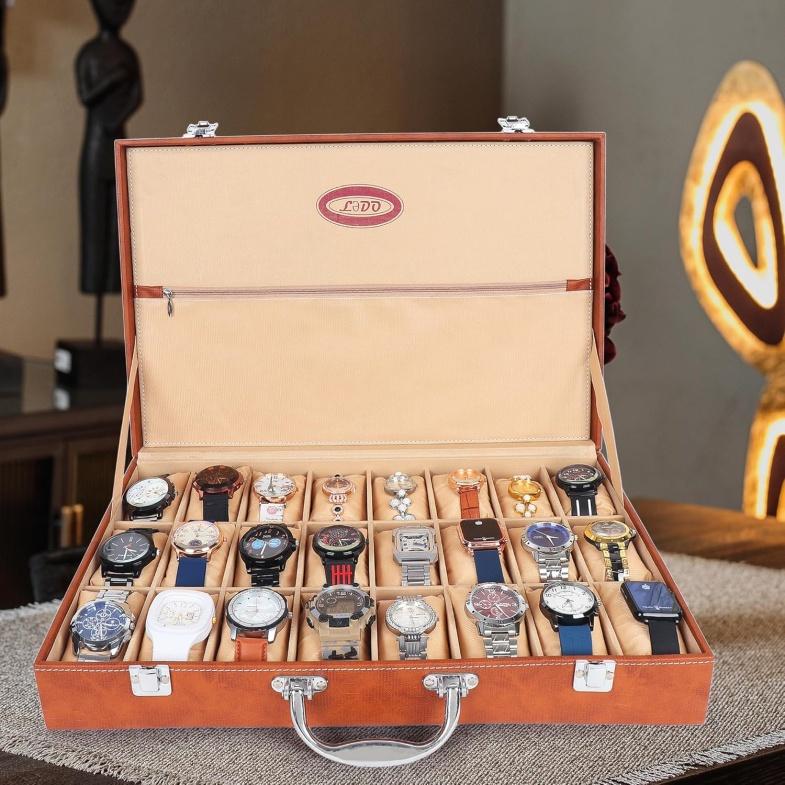 LEDO Premium Watch Box Organizer Storage Case