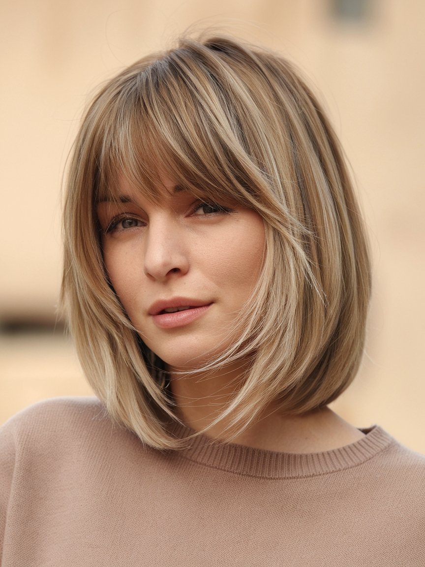 13. Straight Cut Bob with Layers