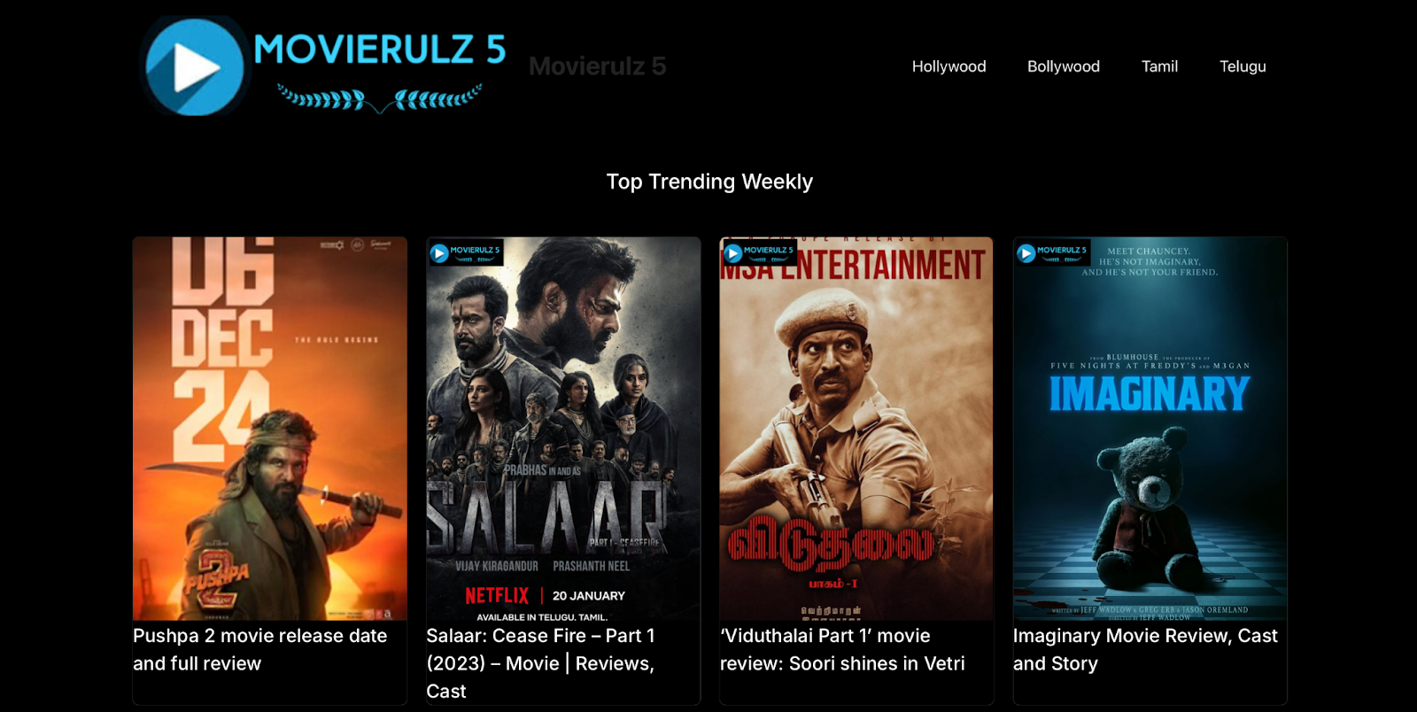 MovieRulz - A platform to watch movies online for free, you can even download it in different qualities. 