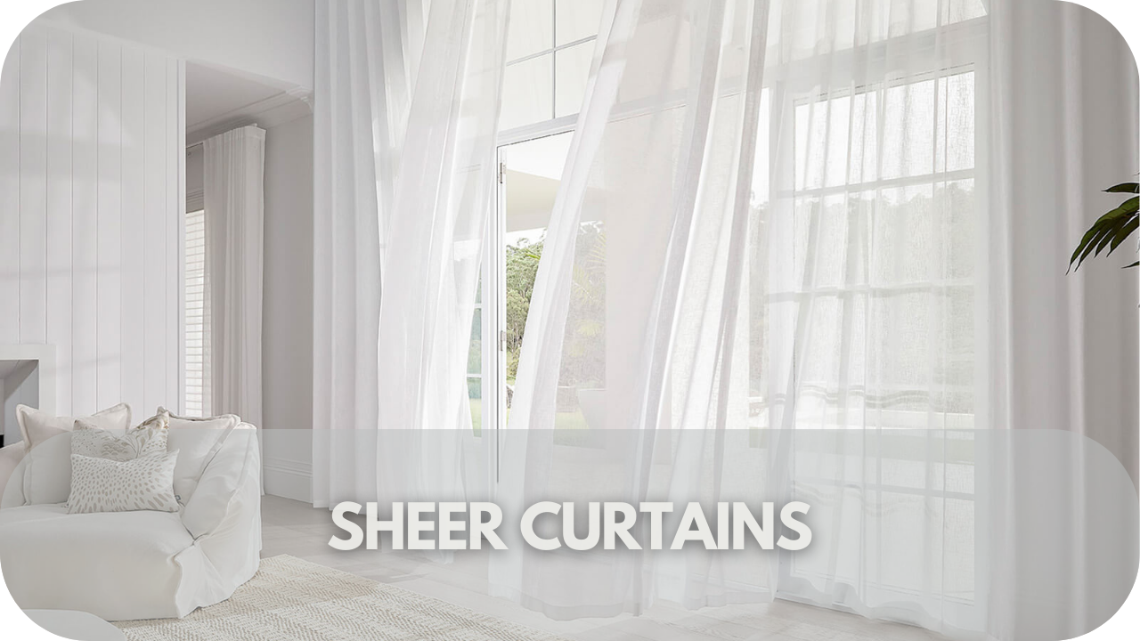 Sheer curtains offer light filtering with a soft, airy feel