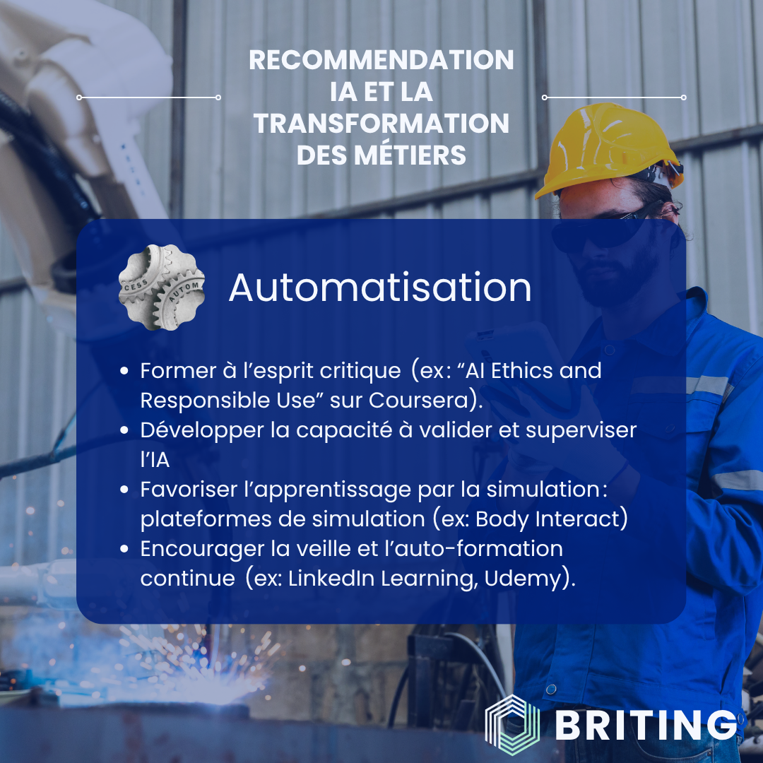 BRITING - Recommandation IA et transformation des métiers : L'Automatisation