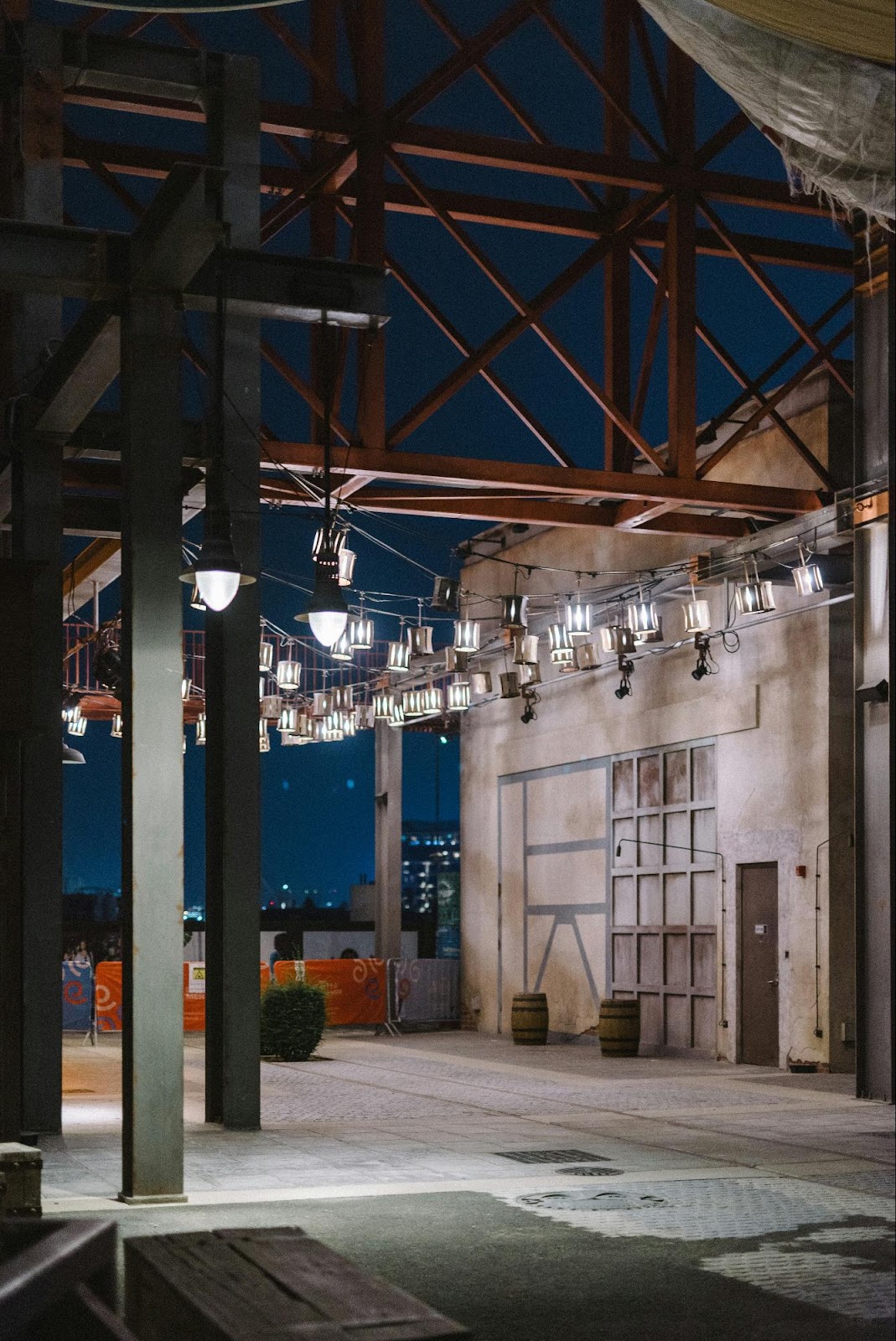 Interior of Warehouse 215 with industrial decor.