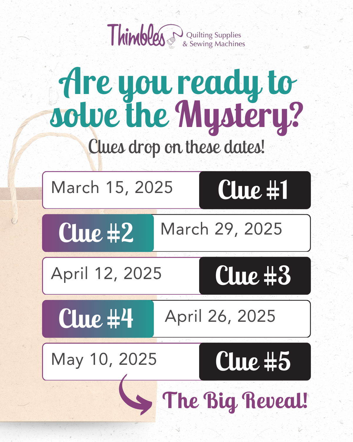 Brown Bag Mystery 2025 - Dealers Choice