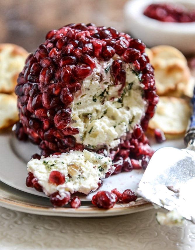 Jeweled White Cheddar Cheeseball