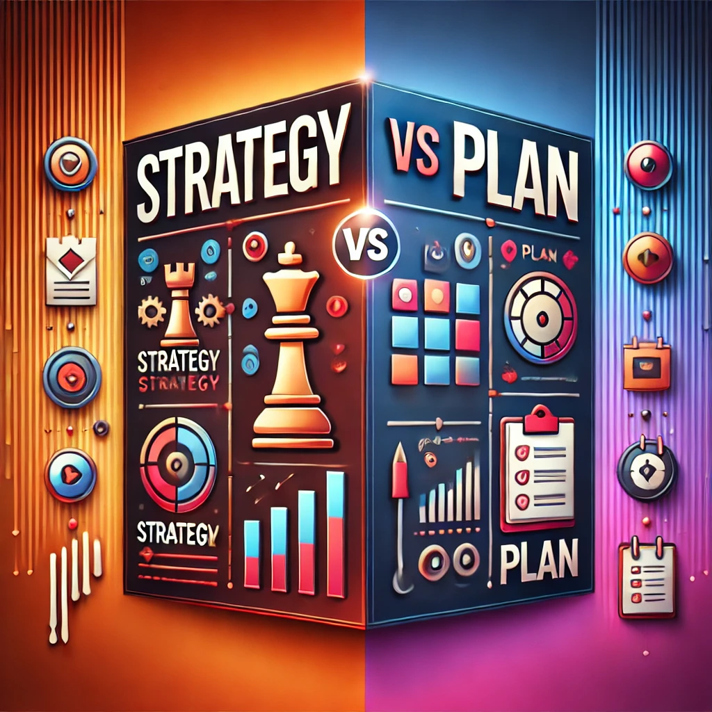 difference between strategy and plan