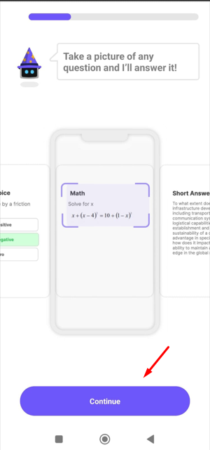 Quizard AI display