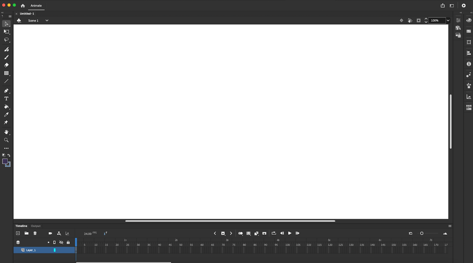 Empty workspace