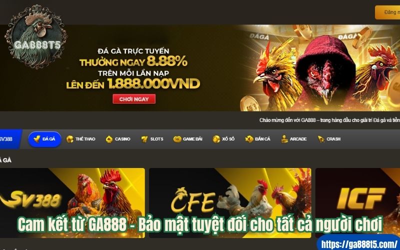 Cam kết từ GA888 - Bảo mật tuyệt đối cho tất cả người chơi