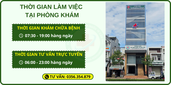 Thời gian làm việc tại phòng khám